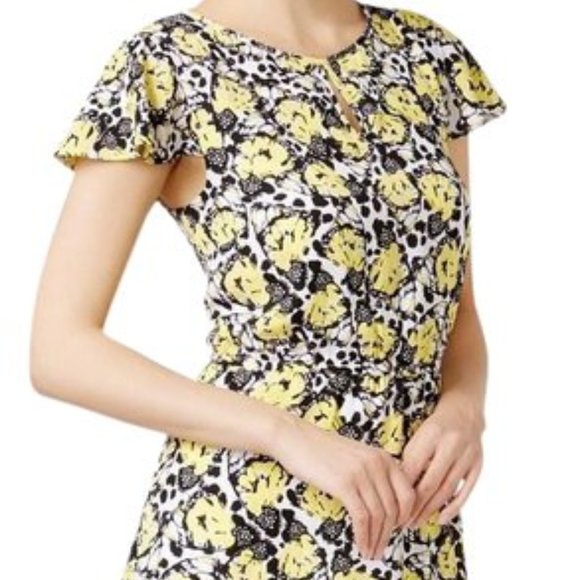 ☀️ Kensie Handkerchief Keyhole Floral Sundress - Picture 4 of 12